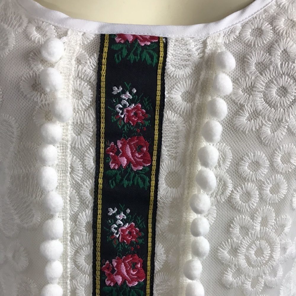 Boho style cold shoulder dress by Voom EUC sz S - Picture 2 of 6